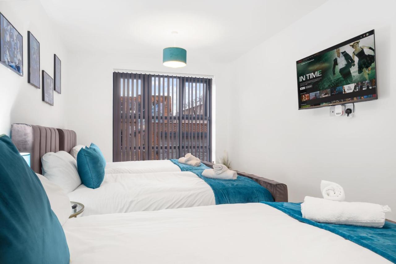 Ebra Stays - Choice Of 2 Or 3 Individual Beds - Luxury New Build Apartment ✪ City Centre, Digbeth ✓ Smart Tv'S & Large Corner Sofa - Μπέρμιγχαμ Εξωτερικό φωτογραφία