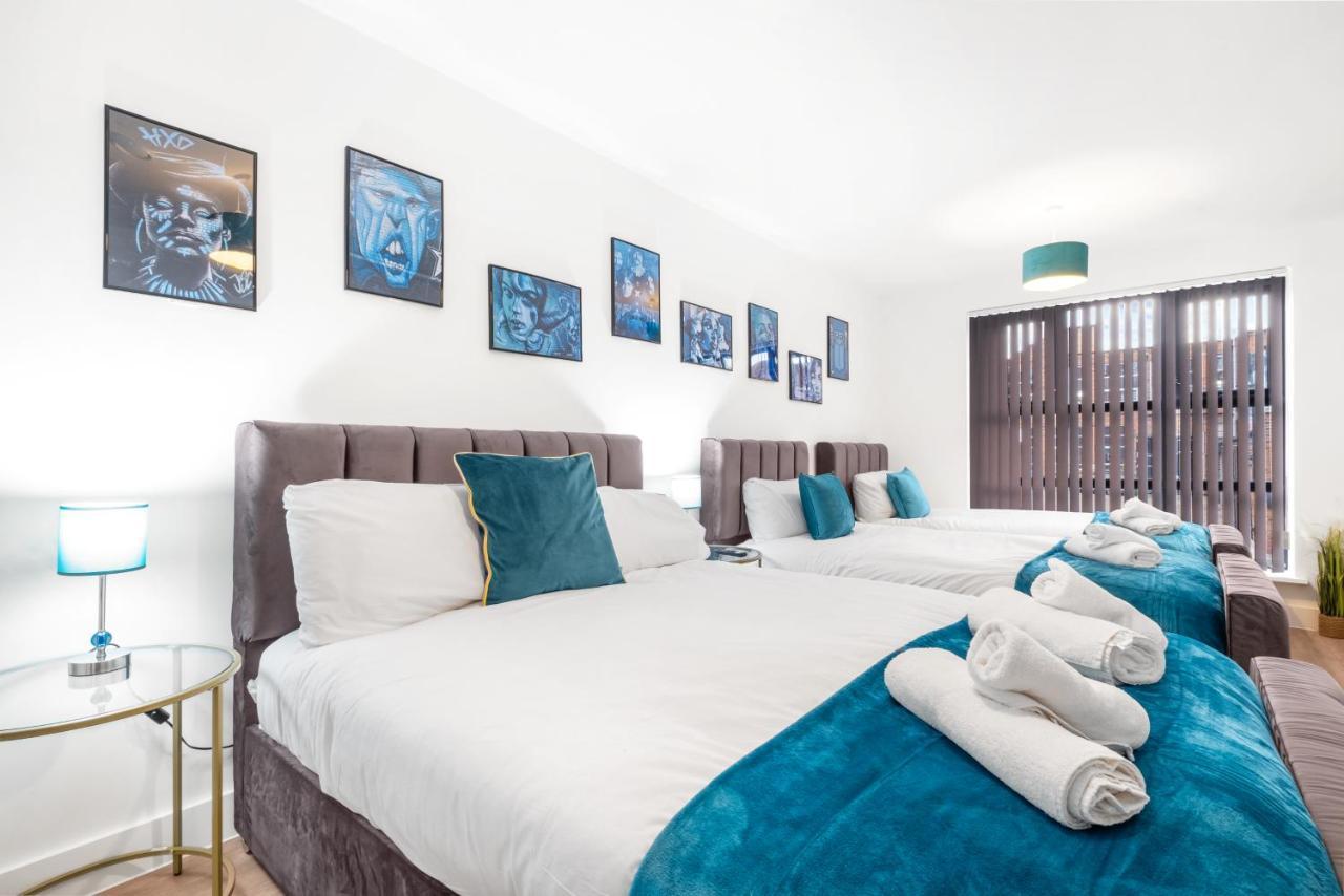 Ebra Stays - Choice Of 2 Or 3 Individual Beds - Luxury New Build Apartment ✪ City Centre, Digbeth ✓ Smart Tv'S & Large Corner Sofa - Μπέρμιγχαμ Εξωτερικό φωτογραφία