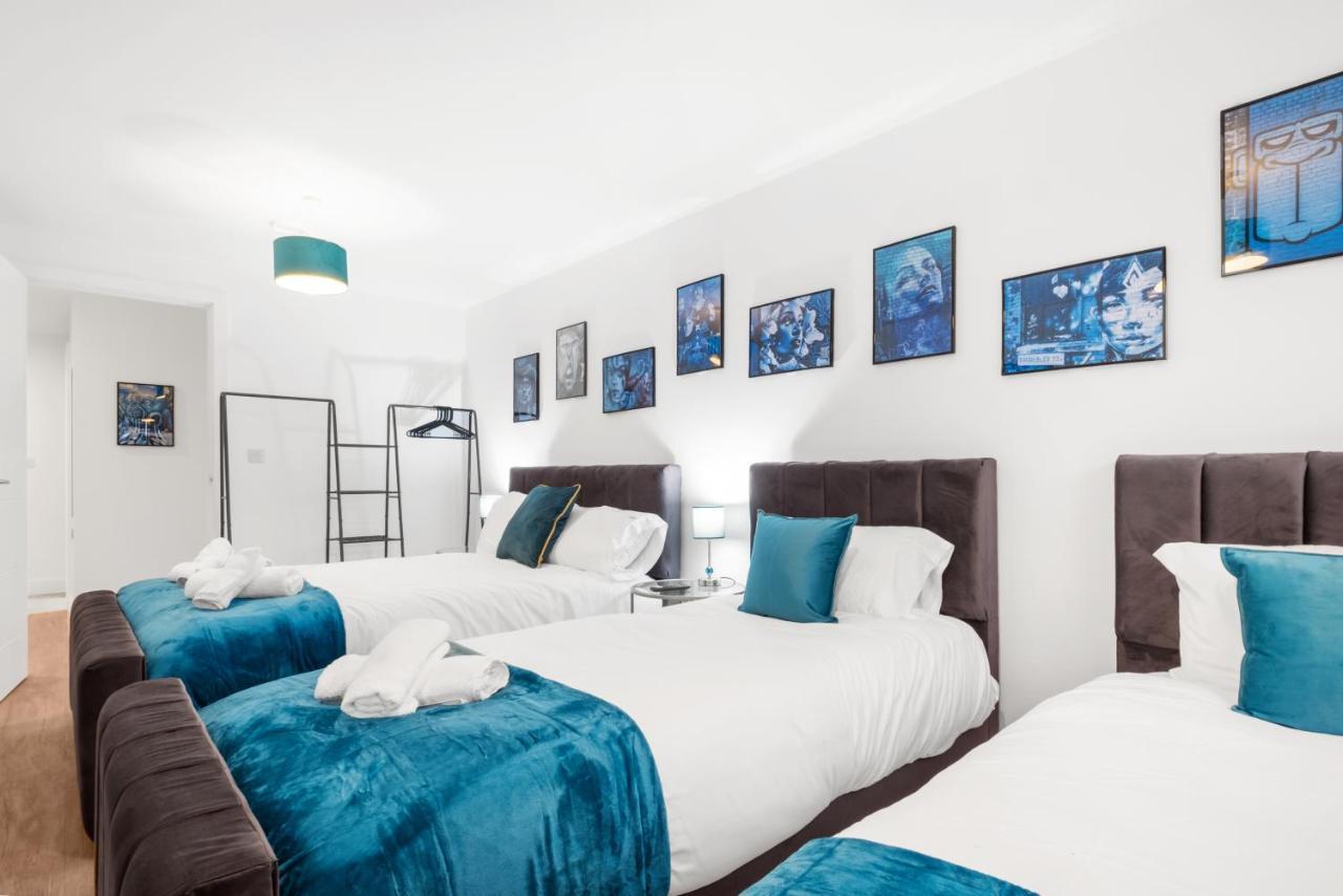 Ebra Stays - Choice Of 2 Or 3 Individual Beds - Luxury New Build Apartment ✪ City Centre, Digbeth ✓ Smart Tv'S & Large Corner Sofa - Μπέρμιγχαμ Εξωτερικό φωτογραφία