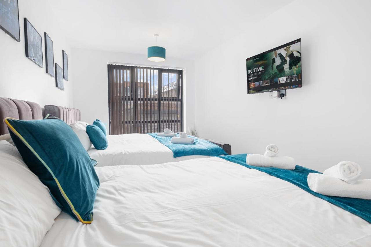 Ebra Stays - Choice Of 2 Or 3 Individual Beds - Luxury New Build Apartment ✪ City Centre, Digbeth ✓ Smart Tv'S & Large Corner Sofa - Μπέρμιγχαμ Εξωτερικό φωτογραφία